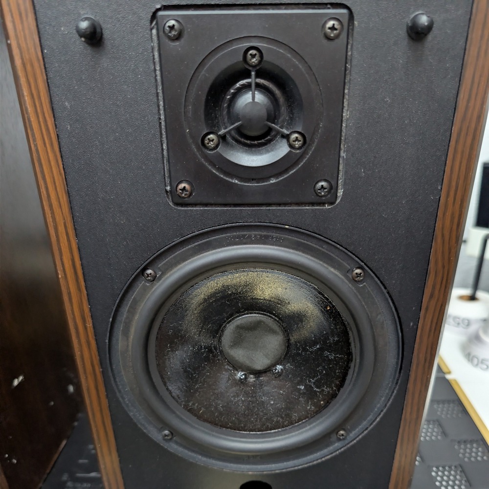 VTG Polk Audio Monitor Series 4 Bookshelf Speakers Brown Wood Grain Hi-Fi 80s - Picture 6 of 8